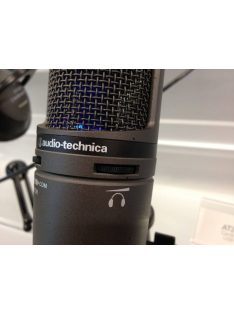   Audio-Technica AT2020USB+, merőleges tengelyű, kardioid kondenzátor stúdiómikrofon, USB és fejhallgató kimenet