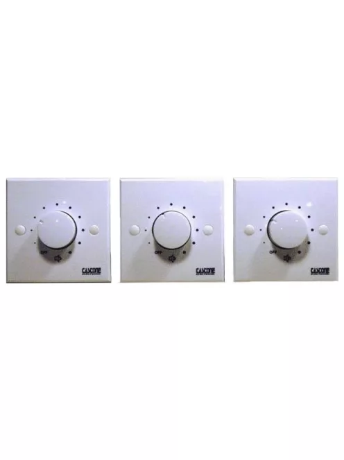 Castone VE-9120 10 fokozatú fali hangerőszabályzó, 120W, 100V-os rendszerhez