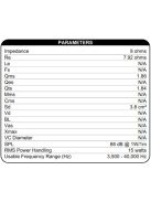 Dayton Audio AMT Mini-8 Air Motion Transformer magassugárzó, 8 Ohm