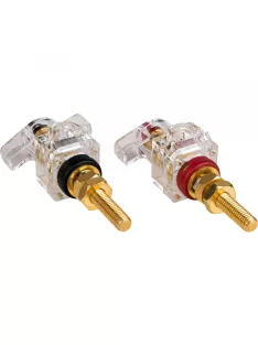   BPWK-G | Winged Knob Insulated Binding Post | Banana Jack | Pair Gold
