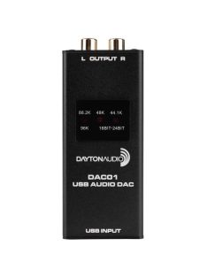 DAC01 USB Audio DAC 24-bit/96 kHz RCA Output
