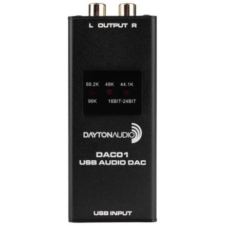 DAC01 USB Audio DAC 24-bit/96 kHz RCA Output