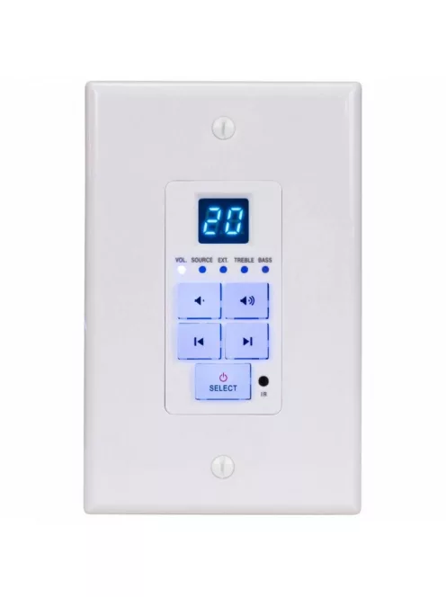 Dayton Audio DAX66 6 forrású 6 szobás multiroom rendszer fali vezérlővel (12*25W)