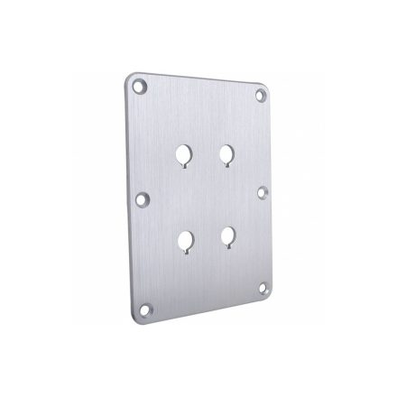 DBPP-SI Double Binding Post Plate Silver Anodized