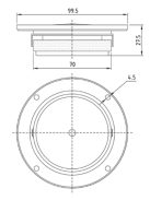 Dayton Audio DC25T-8 1" titán dóm magassugárzó