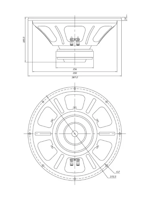 DCS385-4 15" Classic Subwoofer 4 Ohm