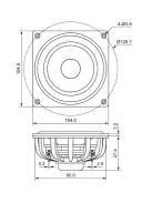 DMA105-4 4" Aluminum Cone Full-Range Driver