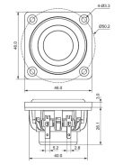 DMA45-8 1-1/2"  Aluminum Cone Full-Range Driver