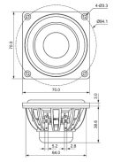 DMA70-8 2-1/2" Dual Magnet Aluminum Cone Full-Range Driver