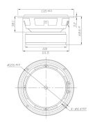 DS135-8 5" Designer Series Woofer Speaker