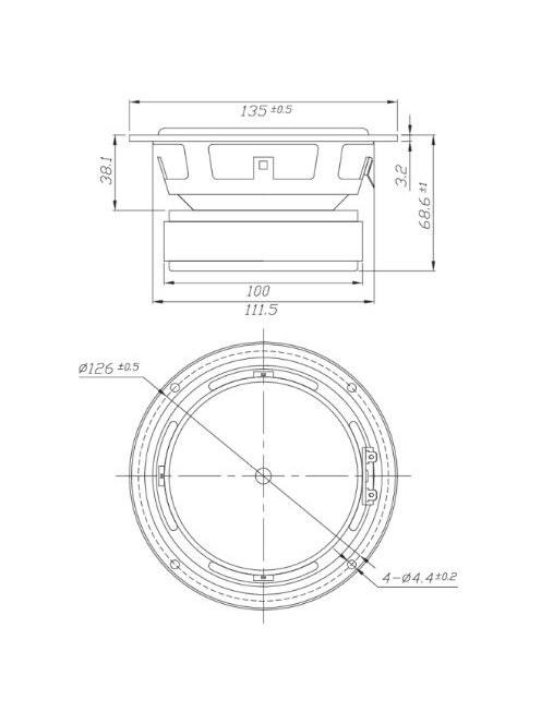 DS135-8 5" Designer Series Woofer Speaker