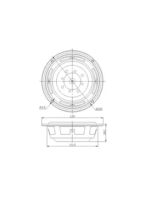 DS135-PR 5" Designer Series Passive Radiator