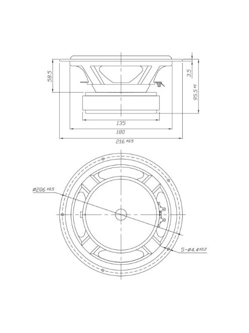 DS215-8 8" Designer Series Woofer Speaker