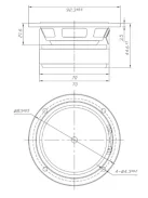 Dayton Audio DS90-8 3" Designer Series szélessávú hangszóró 8 Ohm