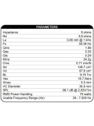Dayton Audio DSA175-8 6-1/2" Designer Series aluminum mélyközép sugárzó
