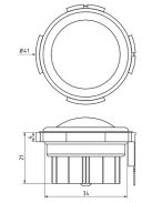 ND25FN-4 1" Silk Dome Neodymium Tweeter Element 4 Ohm