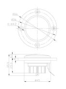 ND25TA-4 1" Titanium Dome Neodymium Tweeter