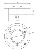 ND28F-6 1-1/8'' Neodymium Dome Tweeter