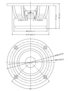 Dayton Audio PS95-8 3-1/2" szélessávú hangzóró 8 Ohm