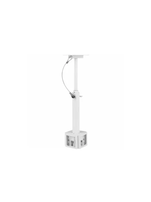 QS204PBW 4-Way Pole Mount Speaker Bracket for QS204W-4 Quadrant Speakers - White
