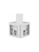 QS204PBW 4-Way Pole Mount Speaker Bracket for QS204W-4 Quadrant Speakers - White