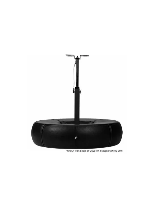 QS204PB 4-Way Pole Mount Speaker Bracket for QS204-4 Quadrant Speakers - Black