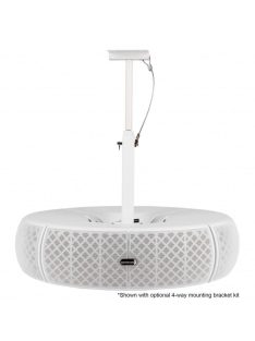   QS204W-4 Quadrant 70V / 100V Indoor/Outdoor Speaker Pair with 4 Ohm Bypass - White