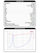 Dayton Audio RSS265HO-4 10" Reference HO Subwoofer 4 Ohm. Black alu. cone