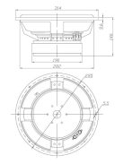 Dayton Audio RSS315HF-4 12" Reference HF Subwoofer 4 Ohm. Black alu. cone