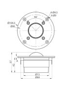 RST28F-4 1-1/8" Reference Series Fabric Dome Tweeter 4 Ohm