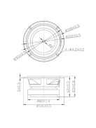 Dayton Audio TCP115-4 4" Treated Paper Cone Midbass Woofer 4 Ohm