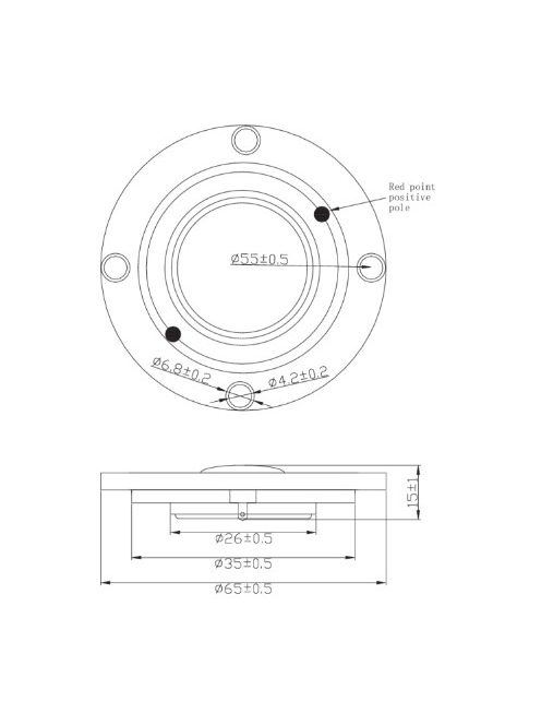 TD20F-4 3/4" Soft Dome Neodymium Tweeter 4 Ohm