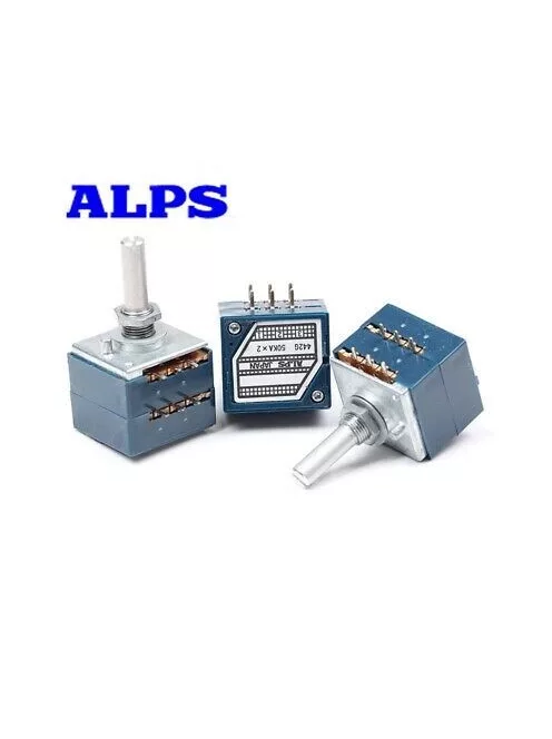 ALPS BLue RK27 +PCB upgrade kit, potméter nyák-ra szerelve