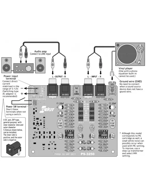 ELEKIT PS-3250 Phono Equalizer