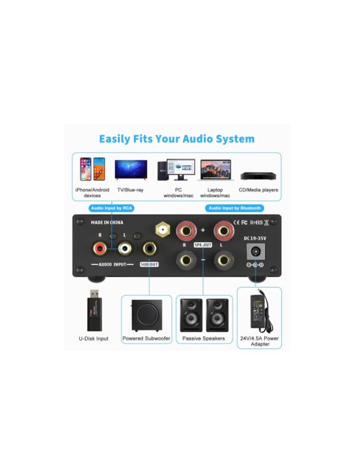 Fosi Audio BL20C 2.1 erősítő