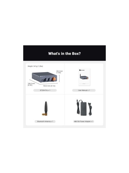 Fosi Audio BT20A PRO Stereo erősítő