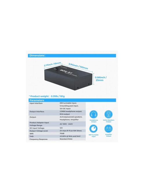 Fosi Audio BOX X1 MM Phono előerősítő