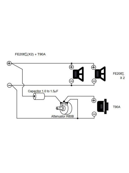 Fostex T90A Horn Super Tweeter, 8 Ohm, Alnico