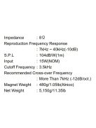 Fostex T500A MKIII Horn Super Tweeter, 8 Ohm, Alnico