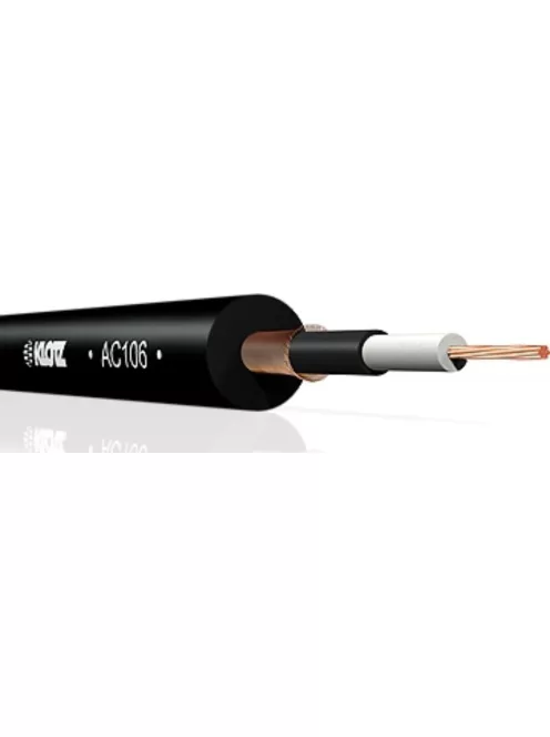 AC106 kettős árnyékolású gitár- és jelkábel