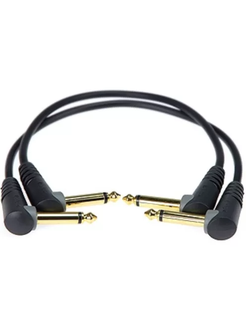 Jack-Jack kábel, 0,9 m – Klotz aranyozott 6,35 / Jack2 pipa - 6,35 / Jack2 pipa csatlakozók, + PCU101 fekete kábel,