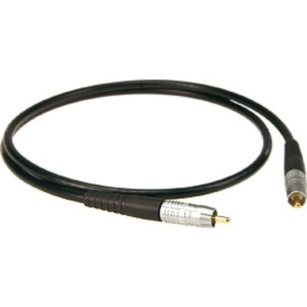 S/PDIF kábel, 1 m – RCA - RCA + K75L0637 fekete, koaxiális kábel