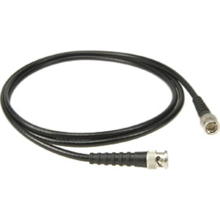 WordClock kábel, 2 m – Telegartner aranyozott BNC - BNC csatlakozók + RG59B/U fekete, koaxiális kábel