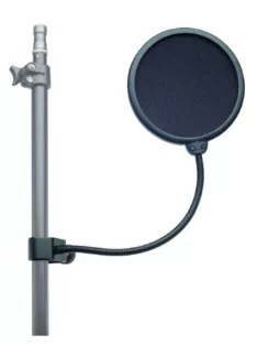   popfilter, dupla nejlon ernyő, fekete, 23 mm min. csőátmérő