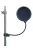 popfilter, dupla nejlon ernyő, fekete, 23 mm min. csőátmérő