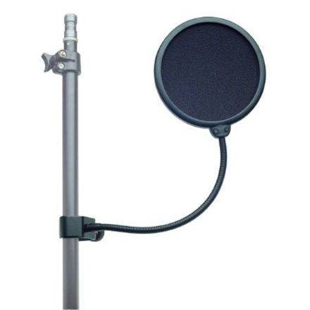 popfilter, dupla nejlon ernyő, fekete, 23 mm min. csőátmérő