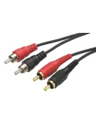 Monacor AC-300, sztereó Audió Összekötő Kábelek