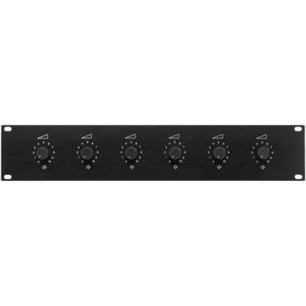 Monacor ATT-1950, 6-utas PA hangerőszabályzó 19" rack-be