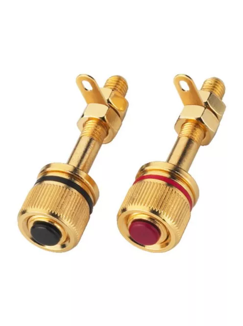 Monacor BP-530G, high-end hangszóró csatlakozó pár