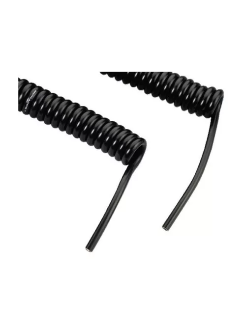 Monacor CCX-5M, spirális mikrofonkábel, Ø5mm